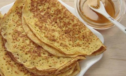 Идеальные блины на молоке с дырочками